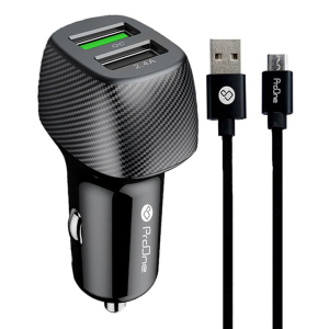 شارژر فندکی پرووان مدل PCG11 به همراه کابل microUSB