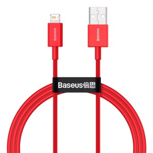 کابل تبدیل USB به لایتنینگ باسئوس مدل Superior Series CALYS-A 2.4A طول 1 متر