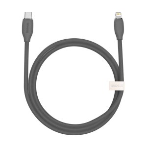کابل تبدیل فست شارژ USB-C به لایتنینگ باسئوس مدل Jelly Liquid Silica Gel CAGD02010 PD 2.4A 20W طول 2 متر