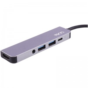 هاب USB 3.0/HDMI/AUX/Type-C PD To Type-C تسکو مدل THU 1160