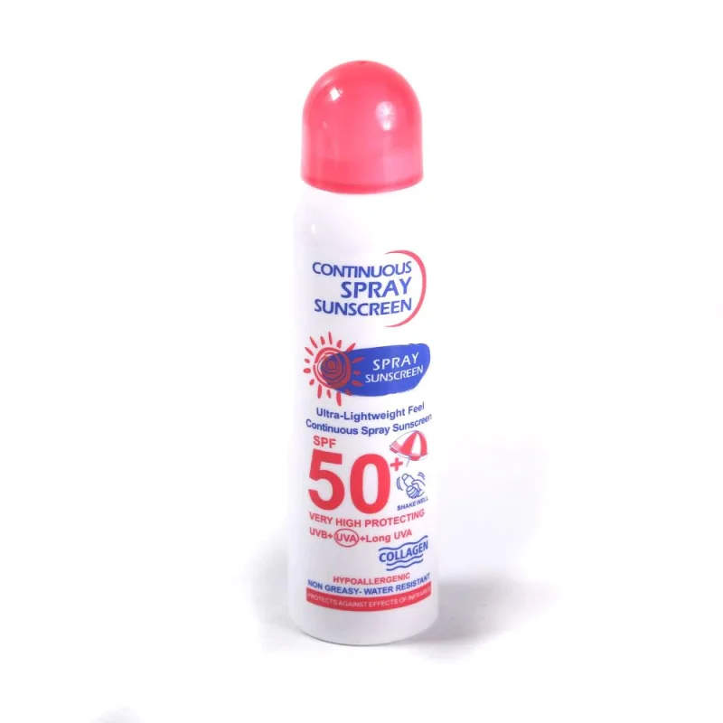 اسپری ضد آفتاب مدل SPF 50 (صورتی)