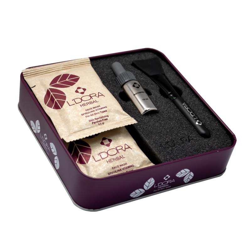 ماسک پودری اسپیرولینا ویتامینه مدل هربال 10 عددی