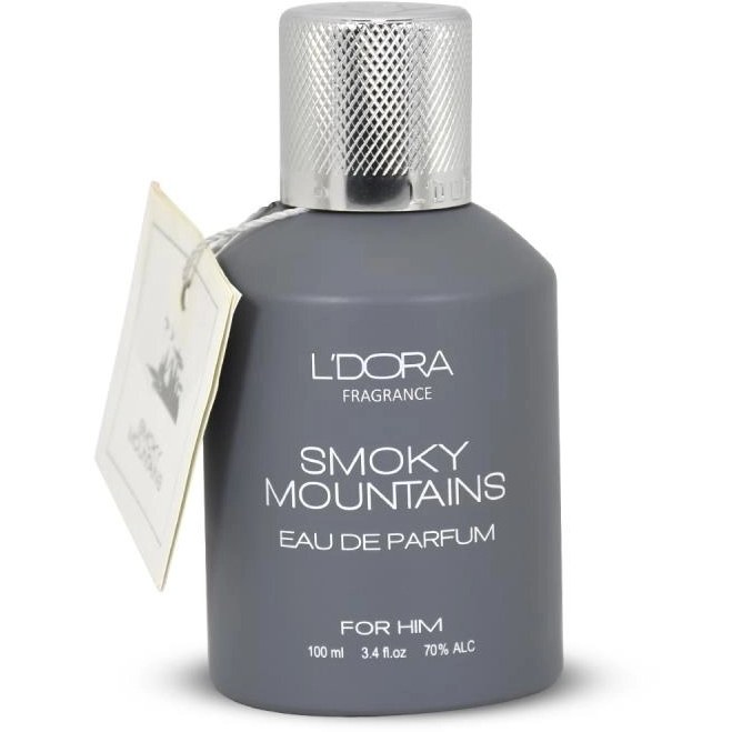 ادئوپرفیوم مردانه مدل اسموکی SMOKY MOUNTAINS برندDORA حجم 100 میلی لیتر