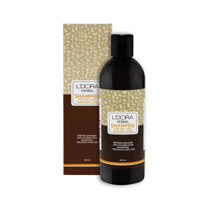 شامپو گیاهی مناسب موهای خشک و آسیب‌دیده برند الدورا (گواهی اصالت و تاریخ انقضا2028) ا Herbal Shampoo for Dry and Damaged Hair
