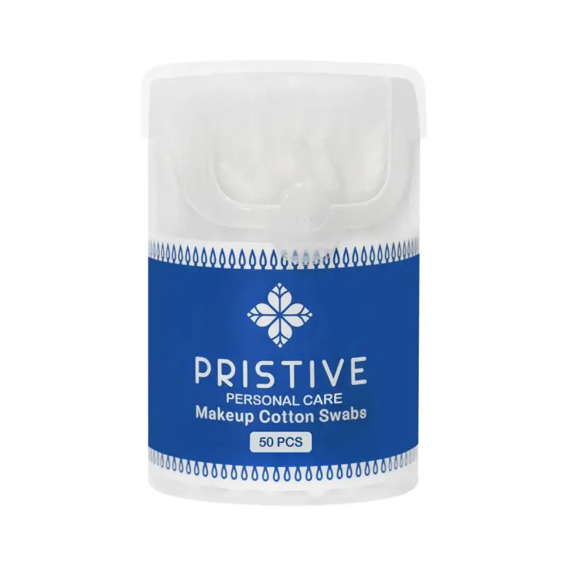 گوش‌ پاک‌کن آرایشی پریستیو 50 عددی ا PRISTIVE Makeup Cotton Swabs, 50 pcs