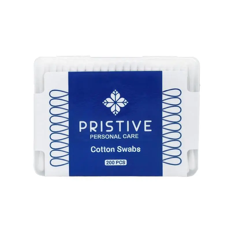 گوش‌ پاک‌کن پریستیو 200 عددی (ارسال فوری) مدل پریستیو PRISTIVE COTTON SWABS