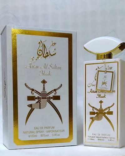 عطر مردانه سلطان مسک سفید حجم ۱۰۰ میلی لیتر