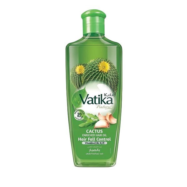 روغن مو واتیکا VATIKA مدل کاکتوس CACTUS حجم ۲۰۰ میلی لیتر-ضد ریزش