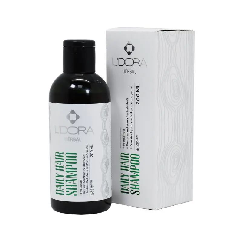 شامپو روزانه موی سر بدون سولفات برند herbal ledora