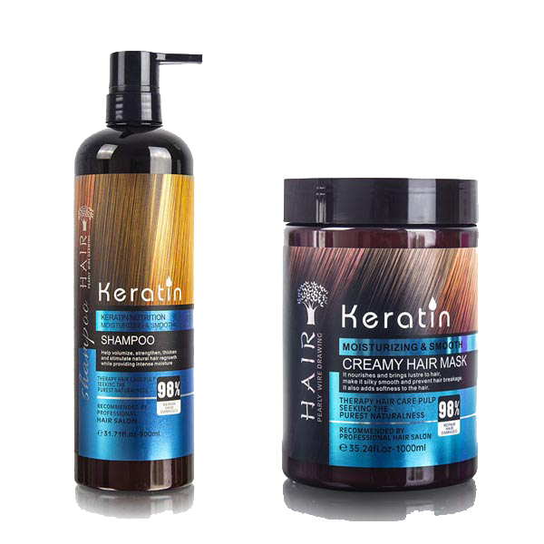 شامپو و ماسک مو کراتین مدل هیر Hair بدون سولفات