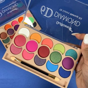 پالت سایه چشم 15 رنگ Gulflower مدل 6D Diamond