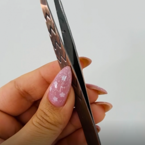 موچین استیل نقره ای مدل Lizel