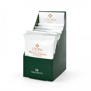 ماسک پودری اسپیرولینا هیدروژلی حاوی کائولن مدل هربال 12 عددی