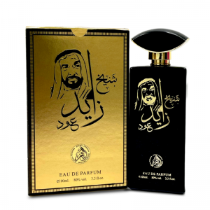 ادکلن شیخ زاید عود (مشکی) حجم 100 میلی لیتر برند الفخر