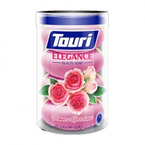 صابون گل رز مدل Touri بسته 4 عددی