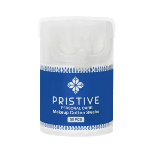 گوش‌ پاک‌کن آرایشی پریستیو 50 عددی ا PRISTIVE Makeup Cotton Swabs, 50 pcs