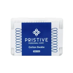 گوش‌ پاک‌کن پریستیو 200 عددی (ارسال فوری) مدل پریستیو PRISTIVE COTTON SWABS