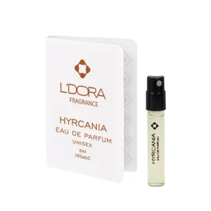 تستر ادوپرفیوم زنانه و مردانه مدل هیرکانیا (Hyrcania) برند الدورا حجم 2 میلی لیتر FRAGRANCE HYRCANIA EAU DE PARFUM, tester unisex