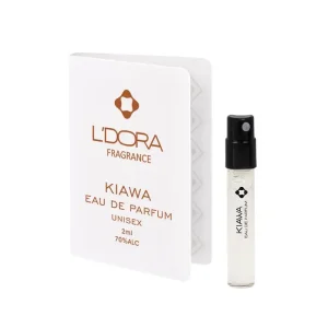 تستر ادوپرفیوم مردانه و زنانه مدل کیاوا (KIAWA) برند الدورا حجم 2 میلی لیتر FRAGRANCE KIAWA EAU DE PARFUM, tester for unisex