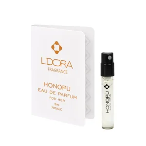 تستر ادوپرفیوم زنانه مدل هونوپو (Honopu) برند الدورا حجم 2 میلی لیتر FRAGRANCE HONOPU EAU DE PARFUM, tester for women