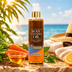 روغن برنزه کننده بدن حاوی بتاکاروتن و روغن هویج 6 SPF