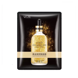 ماسک طلا ورقه ای صورت هیالرونیک اسید مدل وزه