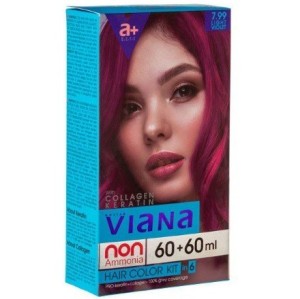 کیت رنگ مو شرابی روشن طبیعی شماره 7.99 مدل ویانا