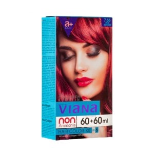 کیت رنگ مو قرمز قوی طبیعی شماره 7.66 مدل ویانا