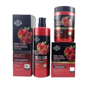 شامپو و ماسک مو انار Pomegranate - بدون سولفات و پارابن