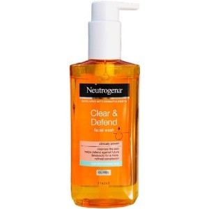 قیمت و خرید ژل شستشوی ضدجوش صورت مدل Clear Defend نیتروژینا