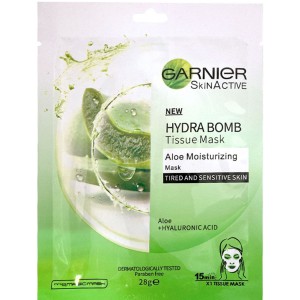 ماسک ورقه ای صورت آلوئه ورا و هیالورونیک اسید مدل گارنیر (Garnier)