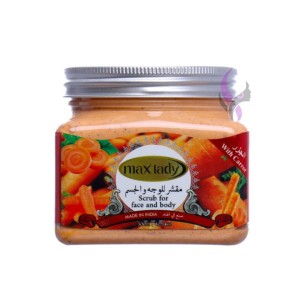 اسکراب لایه بردار و سفید کننده پوست مکس لیدی مدل هویج (Carrot)