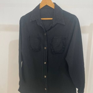 مانتو لینن مشکی