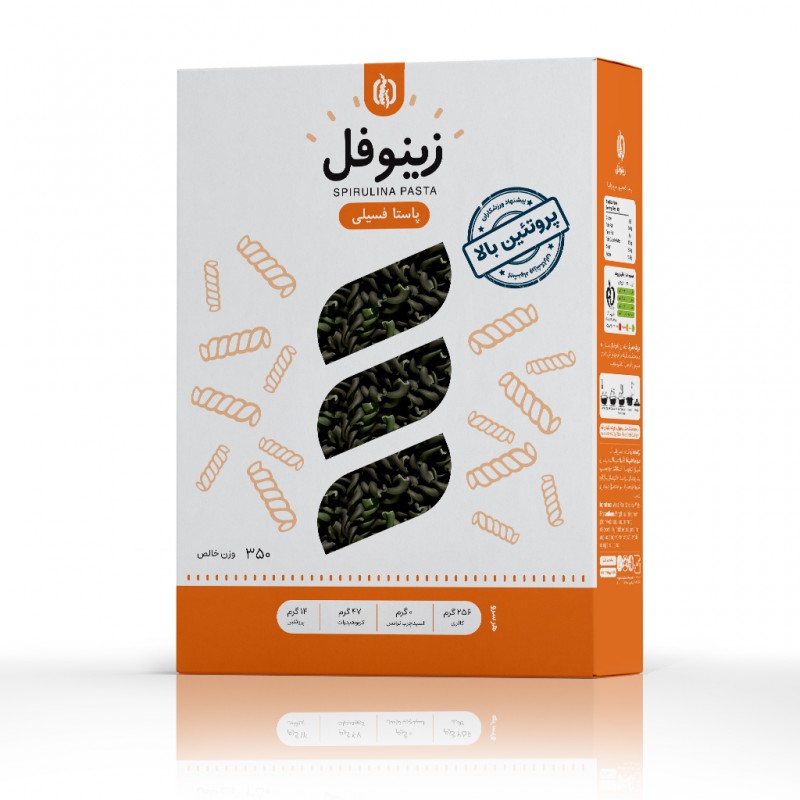 پاستا فراسودمند اسپیرولینا زی‌نوفل 350گرم