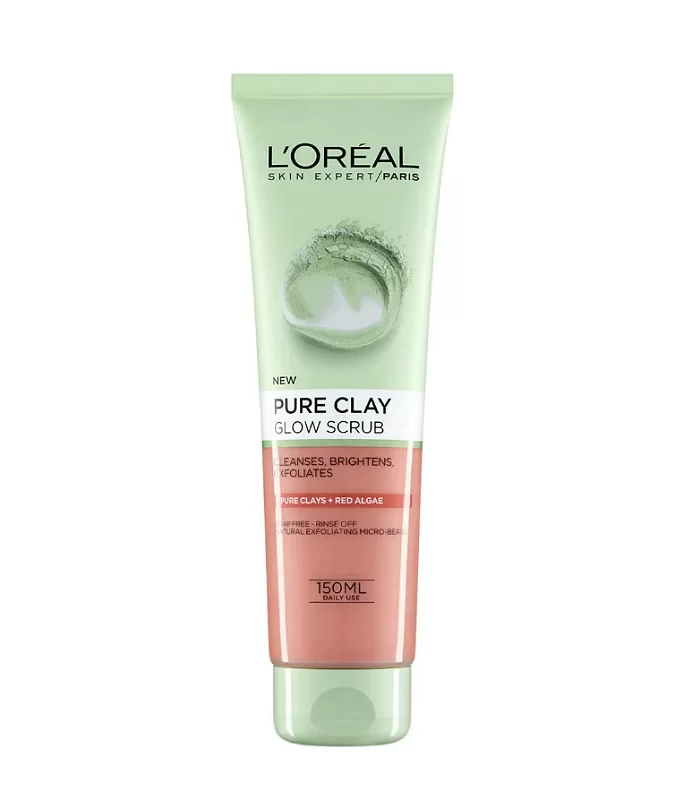 اسکراب صورت حاوی خاک رس و جلبک قرمز لورال