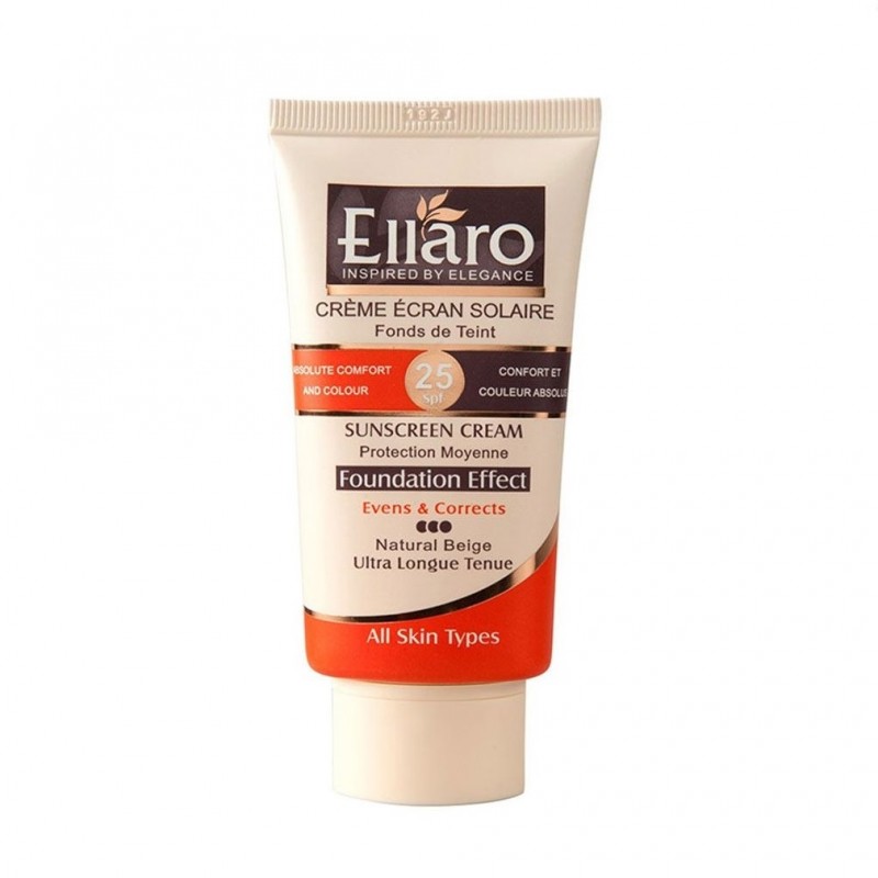 کرم ضدآفتاب رنگی SPF25 رنگ طبیعی الارو