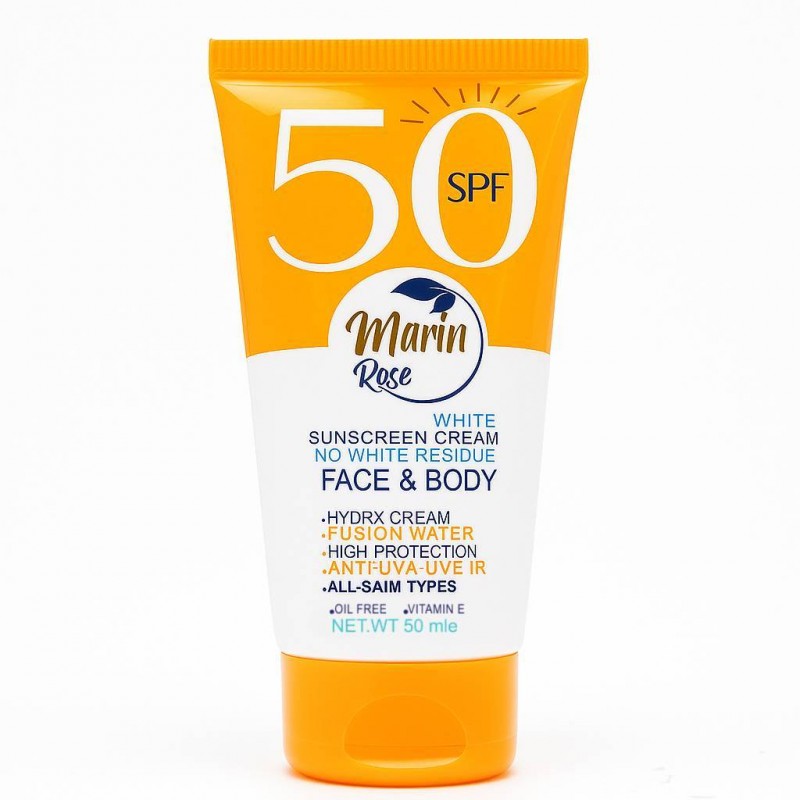 ضد آفتاب بی‌رنگ SPF50 مارین رز حجم 50ml