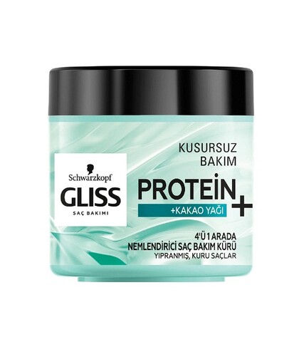 ماسک مو 4 در 1 پروتئین پلاس گلیس آبی حاوی کره کاکائو