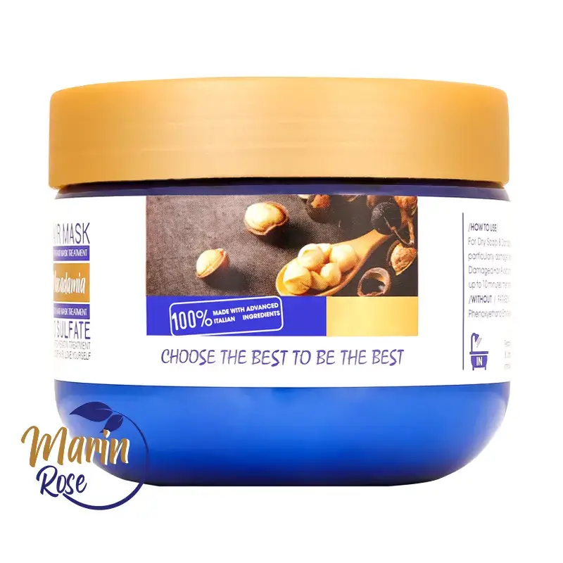 ماسک مو ماکادمیا داخل حمام بدون سولفات ۵۰۰ml مارین رز