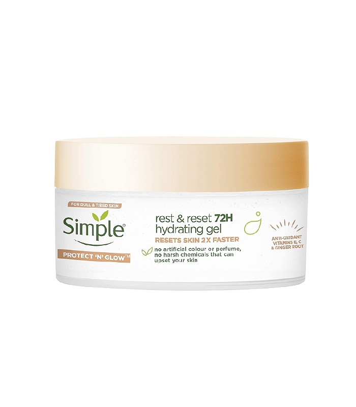 ژل آبرسان 72 ساعته زنجبیل سیمپل