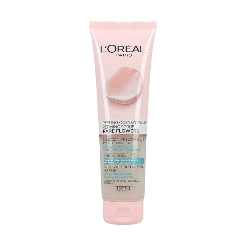 اسکراب لایه بردار لورال حاوی عصاره گل سرخ و نیلوفر