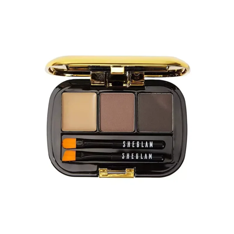 پالت ابرو 3تایی شیگلم DARK BROWN 101