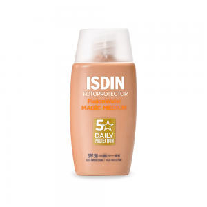 ضدآفتاب SPF50 مدل فیوژن واتر مجیک رنگ مدیوم ایزدین حجم 50 میل