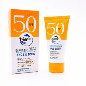 ضد آفتاب بی‌رنگ SPF50 مارین رز حجم 50ml