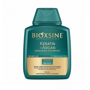 شامپو ترمیم کننده مو تقویت کننده ضدریزش حاوی آرگان وکراتین بیوکسین