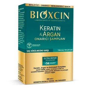شامپو ترمیم کننده مو تقویت کننده ضدریزش حاوی آرگان وکراتین بیوکسین