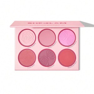 پالت رژگونه 6 رنگ شیگلم مدل Floral Flush رنگ Blushing Bouquet