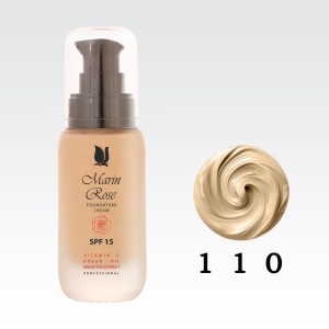 کرم پودر مارین رز حاوی ویتامین E و روغن آرگان شماره 110