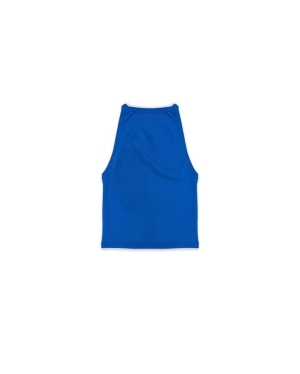 basic halter top blu