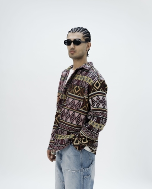 Red vintage overshirt